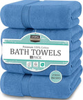 Utopia Towels 4 Pack Premium Bath Towels Set, 27 by 54 Inches, 100% Ring Spun Cotton 600GSM, Lightweight and Highly Absorbent Quick Drying Towels, Perfect for Daily Use, Electric Blue