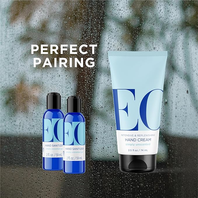 EO Hand Cream, 2.5 Ounce (Pack of 2), Unscented, Moisturizer for Dry Skin