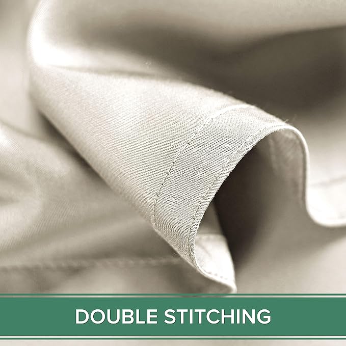 California King Sheets by Pure Bamboo, Genuine 100% Organic Viscose Derived from Bamboo Bed Sheet Set, Soft & Cooling, Double Stitching, Lifetime Quality Promise (California King, Ivory)