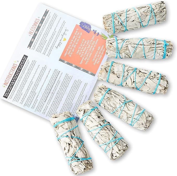 100 White Sage Smudge Sticks Wholesale Bulk - Sustainably Grown for Healing, Stress Relief, Spiritual Use & Personal Development