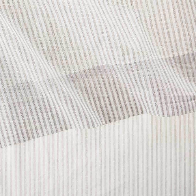 Tommy Bahama - Queen Sheets, Cotton Percale Bedding Set, Crisp & Cool, Stylish Bedding Set (Paloma Beach Grey, Queen)