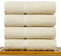 Luxury Hotel & Spa Ultra Soft Bath Towels 100% Turkish Cotton - Driftwood - Set of 4