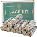 Handcrafted 4 Inch White Sage Sticks - Fresh, Natural California Sage Smudge Sticks with Instructions & Blessings - Wand Sage for Cleansing House Negative Energy & Other Smudging Rituals