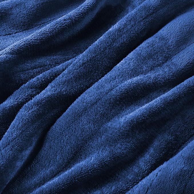 Electric Heated Blanket Full Size 72”x84”,Cozy Soft Warmth with 6 Heating Settings 1-10 Hours Auto-Off, Long Cord Energy-Saving, for Bed, Fast Heating Machine Washable, Navy Blue