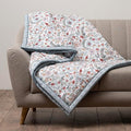 Maison d' Hermine Throw Blanket for Couch Lightweight Soft Warm Breathable Cotton Throw Blankets for Bed Girls Boys Women Men Gifts Sofa Travel Living Room Chair Bedding (50"x60", Nellore)