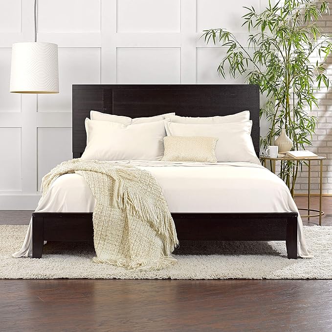 California King Sheets by Pure Bamboo, Genuine 100% Organic Viscose Derived from Bamboo Bed Sheet Set, Soft & Cooling, Double Stitching, Lifetime Quality Promise (California King, Ivory)