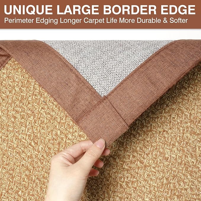 Quick Dry Absorbent Bathroom Rugs Mat Non Slip Bath Mat Ultra Thin Bath Mats Bathroom Mat Floor Rubber Backed Fit Under Door Woven Washable Bath Rugs Brown 16x24