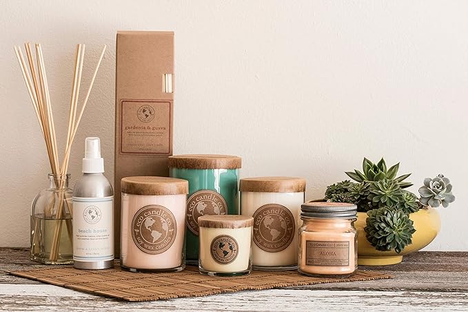 ECO CANDLE CO. Room & Linen Spray, Bonfire, 8 oz. - Scents of Smoldering Wood, Smoke, & Incense - Recycled Aluminum Bottle, No Propellents, Pump Top, All Natural Ingredients