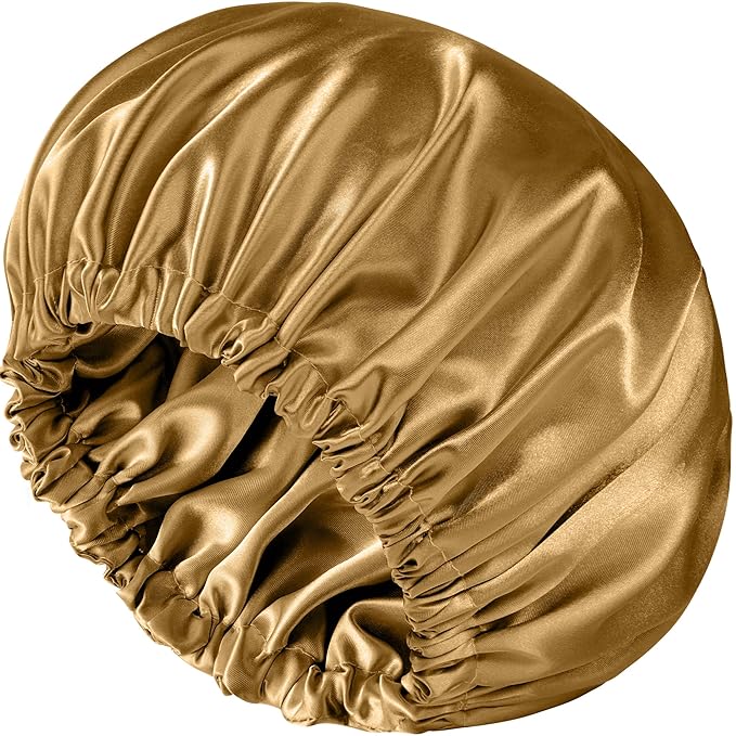 Satin Bonnet Double Layer Silk Bonnet for Sleeping Women Hair Care for Natural Curly