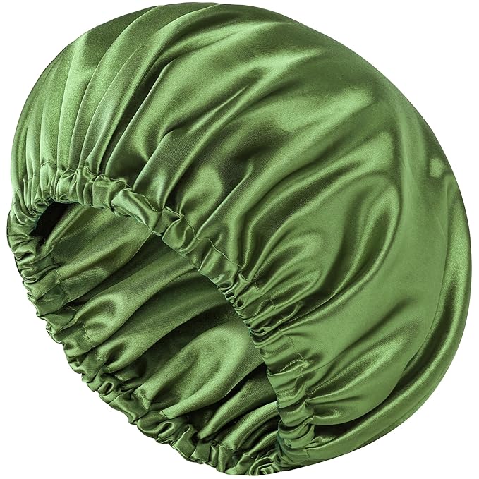 Satin Bonnet Double Layer Silk Bonnet for Sleeping Women Hair Care for Natural Curly