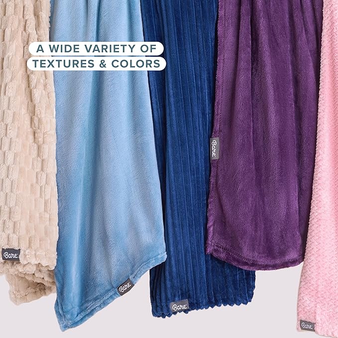 Bare Home Fleece Blanket - Twin/Twin Extra Long - Ultra-Soft Lightweight for Bed, Sofa, and Couch - Luxury Microplush - Cozy Warm Blanket (Twin/Twin XL, Spring Mint)