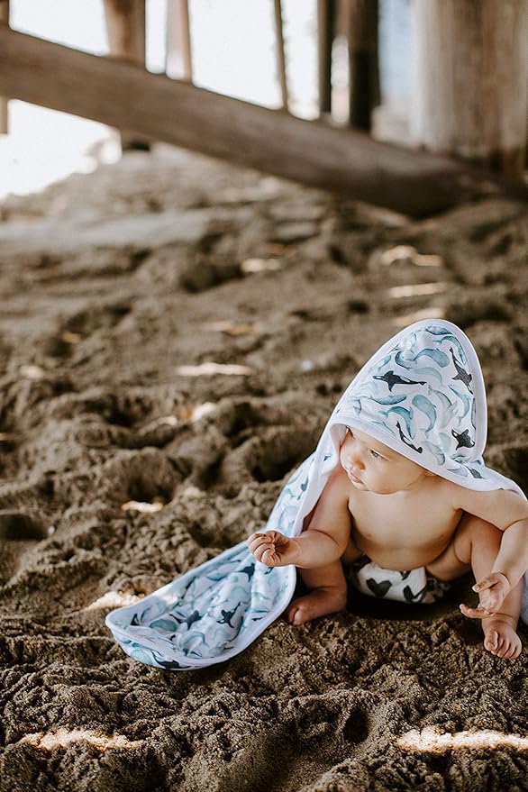 Copper Pearl Hooded Bath Towels Premium Knit/Terry Cloth Baby Towels with Hood, Pockets, and Cool Designs - Great to Gift and Make Bath Time Fun - Baby Bath Towel, Kai