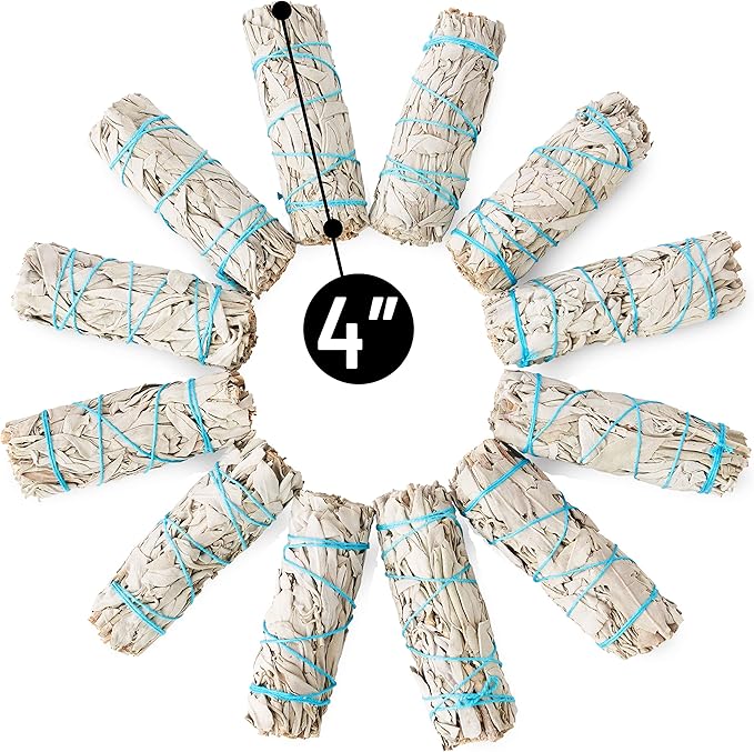 JL Local 25 Wholesale White Sage Smudge Sticks for Cleansing, Purifying & Smudging