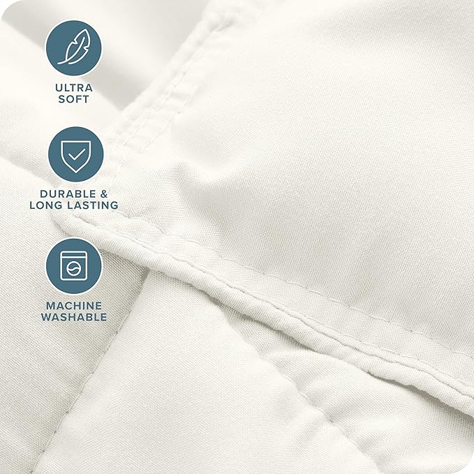 Bare Home Comforter Set - Oversized King Size - Ultra-Soft - Goose Down Alternative - Premium 1800 Series - All Season Warmth (Oversized King, Cream)