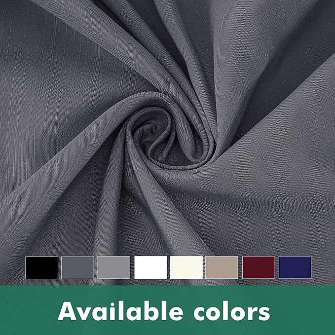 Biscaynebay Wrap Around Bed Skirts with Split Corners for Queen Beds 16" Drop, Dark Grey Elastic Dust Ruffles Adjustable Easy Fit Wrinkle & Fade Resistant Silky Luxurious Fabric Machine Washable