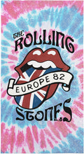 Northwest The Rolling Stones European Tour Beach Towel, Rock and Roll Pool and Bath Towel, Soft and Absorbent, Quick Dry, 30 x 60 inches