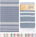 Premium Turkish Beach Towel – 100% Cotton, Sand Free, Oversized, Quick Dry Beach Towel 35”x67” – Ideal for Travel, Pool – Navy