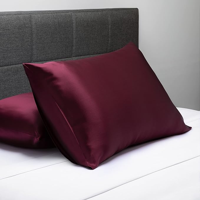 Fishers Finery 25mm 100% Pure Mulberry Silk Pillowcase (Red Queen)