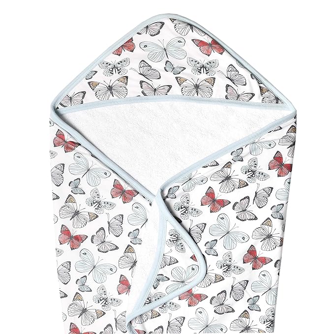 Copper Pearl Premium Knit Hooded Bath Towel with Terry Cloth Interior Dot