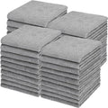 Shimeyao 48 Pack Bleach Proof Towels 16x 26inch Microfiber Absorbent Hair Towels Bulk Bleach Salon Hand Drying Cloth for Gym Bath Spa Shaving Shampoo Home (Light Gray)