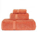 Luxury Hotel & Spa Quality Collection, Quick Dry 100% Turkish Cotton, 750+ GSM, Eco Friendly Towel Set, Bathroom and Kitchen Dobby Border Towels, Bath Towel, Hand Towel, Washcloths (3 Piece, Coral)