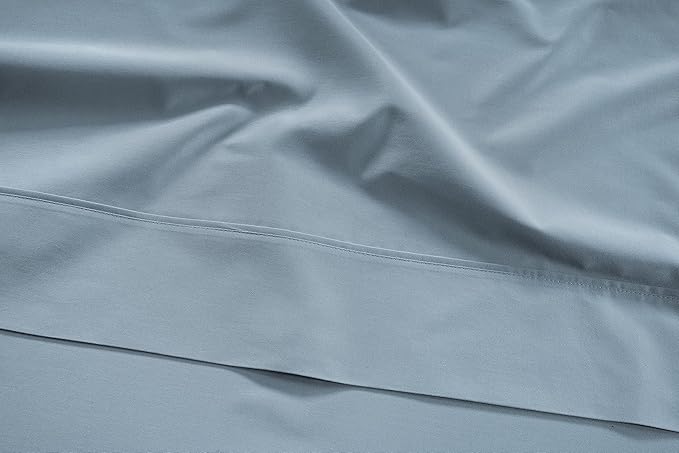 LANE LINEN Twin Bed Sheet Set – 450 Thread Count 100% Long Staple Cotton, Naturally Cooling & Soft, 15” Deep Pocket Fully Elasticized Fitted Sheet, Luxury Hotel Bedding, French Blue