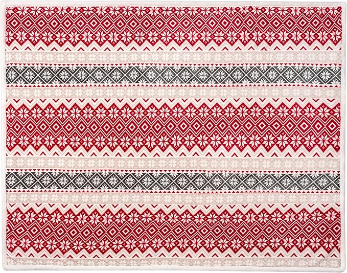 PAVILIA Premium Christmas Sherpa Throw Blanket | Christmas Decoration, Fleece, Plush, Warm, Cozy Reversible Microfiber Holiday Blanket 60x80