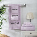 Personalized Towels - Customized Turkish Cotton Towel Set, Monogrammed Towels with Initials, Name & Embroidery, Idea for Weddings, Bridal Showers, Anniversaries, Housewarming, New Home