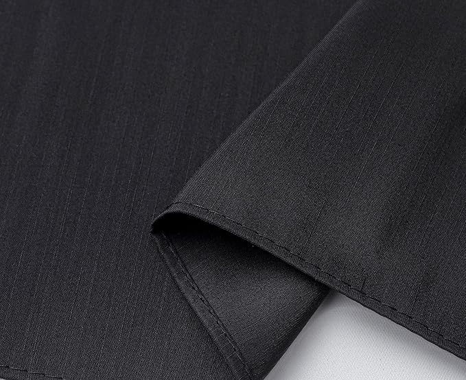 Biscaynebay Wrap Around Bed Skirts with Split Corners for Full Beds 18" Drop, Black Adjustable Elastic Dust Ruffles Easy Fit Wrinkle Resistant Silky Luxurious Fabric Machine Washable