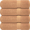 Infinitee Xclusives Luxury 100% Ring-Spun Cotton Bath Towels Set of 4 (27x54 inches) – Soft, Absorbent & Quick-Drying Towels for Bathroom, Gym, Spa & Hotel Use (Cosmic Sand, Bath Towels)