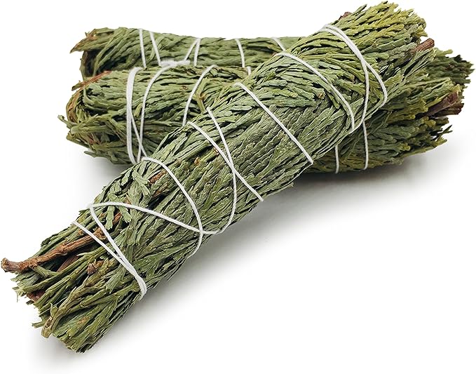 Cedar Incense Wands, Package of 3, 4" Smudge Stick Bundles