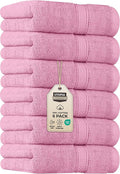 Utopia Towels 6 Pack Premium Hand Towels Set, 16 by 28 inches, 100% Ring Spun Cotton, Ultra Soft and Highly Absorbent 600GSM Towels for Bathroom, Gym, Shower, Hotel, and Spa, Pink