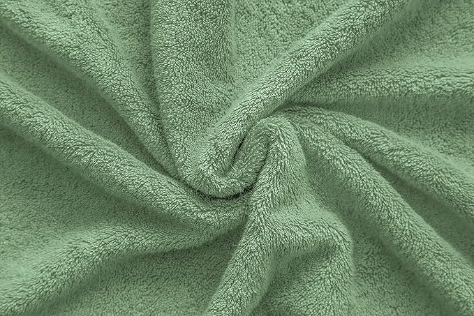 American Veteran Towel, 100% Cotton Turkish Bath Towels for Bathroom 4 Pack, 27x54 Extra Large Premium Soft Drying Bathroom Towels, Sage Green