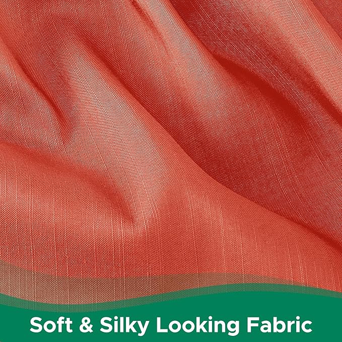 Biscaynebay Wrap Around Bed Skirts with Adjustable Belts for Twin & Twin XL Beds 15" Drop, Coral Elastic Dust Ruffles with Adjustable Belts Silky Luxrious Fabric Machine Washable