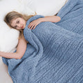 Electric Heated Blanket 6 Heating Settings & 10H Auto Off Full 72×84 Double Sided Plush Sherpa Ultra-Soft Warm Thick, Machine Washable, Fast Heating, Home Office Light Blue