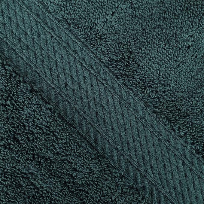 Superior Egyptian Cotton Pile Bath Sheet Set of 2, Ultra Soft Luxury Towels, Thick Plush Essentials, Absorbent Heavyweight, Guest Bath, Hotel, Spa, Home Bathroom, Shower Basics, Teal