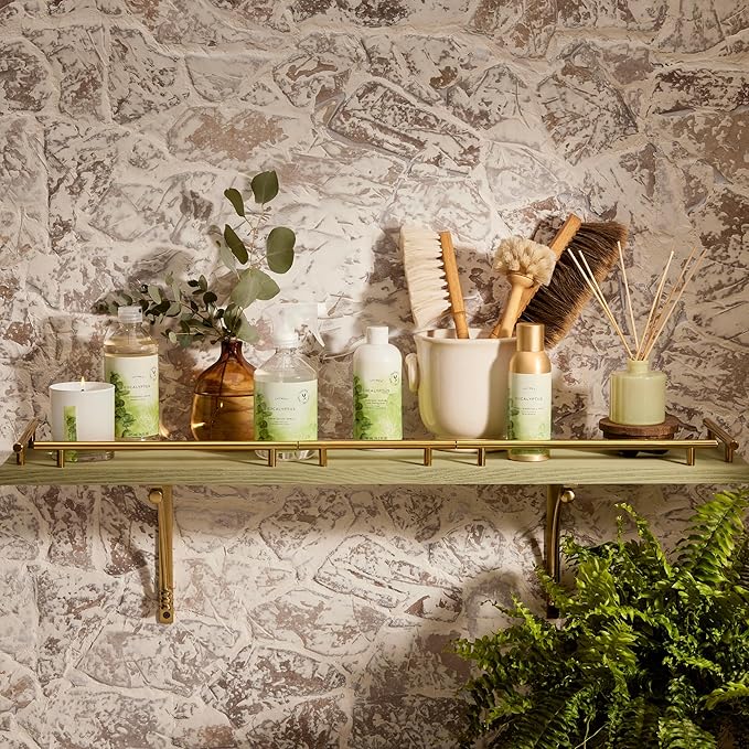 Thymes Aromatic Jar Candle - Eucalyptus Scented Candle for a Fresh Home Fragrance - Luxury Aromatherapy Candle - Single Wick Glass Candle - Matte White Candles (7.5 oz)