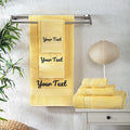 Personalized Towels - Customized Turkish Cotton Towel Set, Monogrammed Towels with Initials, Name & Embroidery, Idea for Weddings, Bridal Showers, Anniversaries, Housewarming, New Home