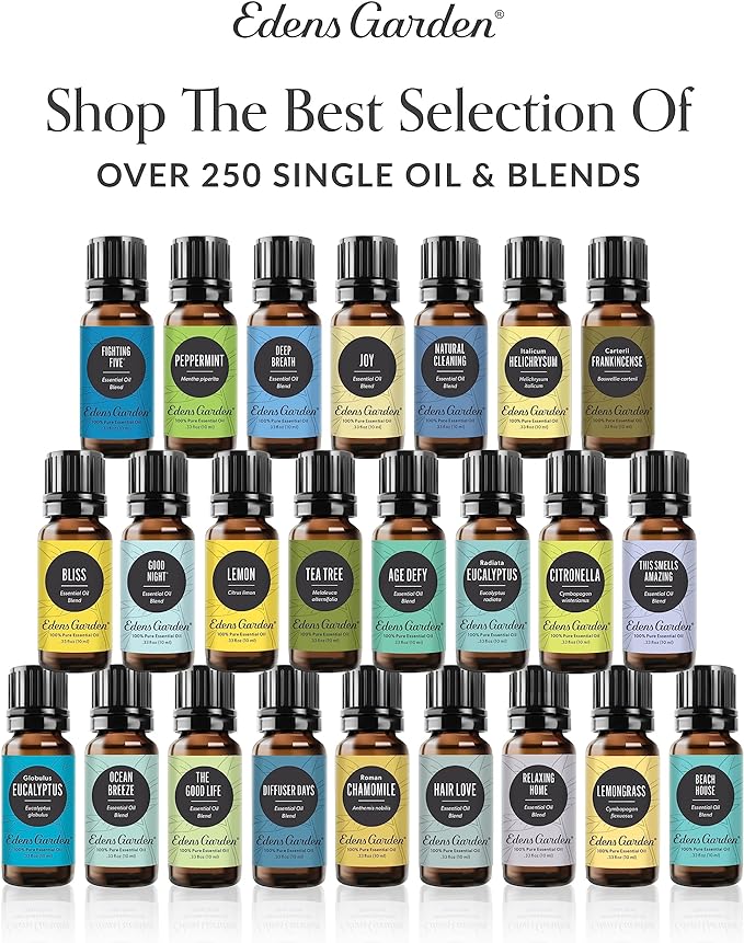 Edens Garden Deep Breath Essential Oil Blend- 100% Pure Premium Grade, Undiluted, Natural, Therapeutic, Aromatherapy, The Best for Skin, Humidifiers, Candle 118 ml (4 fl oz)