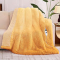 Heated Electric Blanket Twin–Faux Fur with Soft Thick Sherpa,Warm Winter Birthday Gifts for Women Grandma，10 Heat Settings,5 Time Settings with Fast Heating, 62x84, Beige