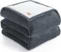 UGG Ariana Full/Queen Blanket Fleece Fluffy Reversible Soft Fuzzy Bedding Cozy Plush Warm Oversized Blanket Machine Washable Bedroom Decor for Big Couch or Bed, 90-inch x 90-inch, Charcoal Grey