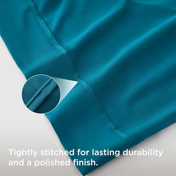 Bedsure Body Pillow Case Cover - Teal Brushed Microfiber Long Pillow Cases, Ultra Soft and Cozy Body Pillowcase with Envelope Closure, Wrinkle, Fade and Stain Resistant, 1 Pack, 20x54 Inches