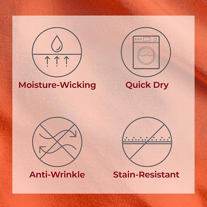 Mellanni Twin XL Sheets Set - 3 PC Iconic Collection Bedding - Hotel Luxury, Extra Soft, Cooling Bed Sheets - Wrinkle, Fade, Stain Resistant (Twin Extra Long, Poppy Orange)