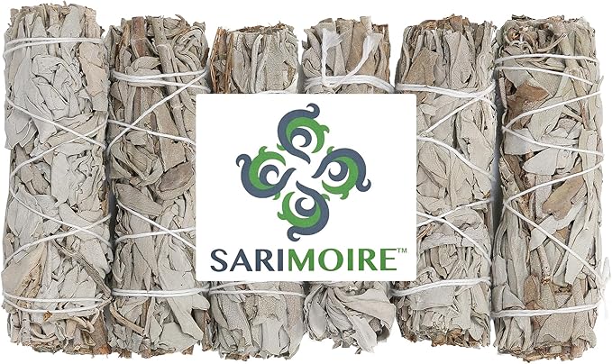 White Sage Smudge Sticks - 6 - 4" Sage Bundles - Perfect Sage Stick Smudge Sticks Smudging Kit Replenishment