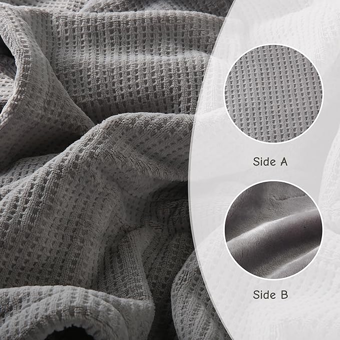 Electric Heated Blanket Full Size 50"x60", Ultra-Soft Heating Blanket with 5 Heat Levels & 10-Hour Auto Off, Fast Heating for Winter Comfort, Grey