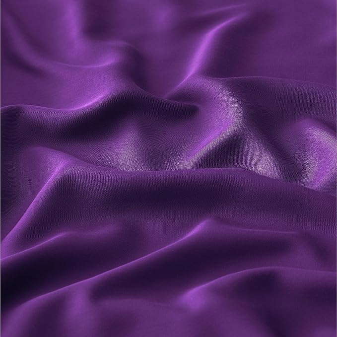 Bedsure Pillow Cases Standard Size, Cooling Pillow Cases, Rayon Derived from Bamboo Plum Pillowcases Standard Set of 2, Breathable & Soft Bedding Pillow Covers with Envelope Closure, 20x26 Inches