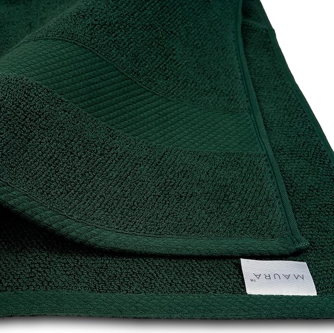 MAURA Premium Bath Sheets 100% Cotton 35x70 Oversized Ultra Absorbent Quick Dry Soft Towel Set for Bathroom Extra Large Bath Towels, Midnight Green