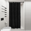 Stall Shower Curtain 36x72 Black Boho Shower Curtain Small Cloth Shower Curtains for Bathroom Decor