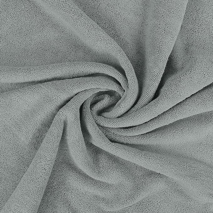 Utopia Towels Luxurious Jumbo Bath Sheet 2 Piece, 600 GSM, 35 by 70 Inches, 100% Ring Spun Cotton, Highly Absorbent and Quick Dry Extra Large Bath Towel, Super Soft Towel, Cool Grey