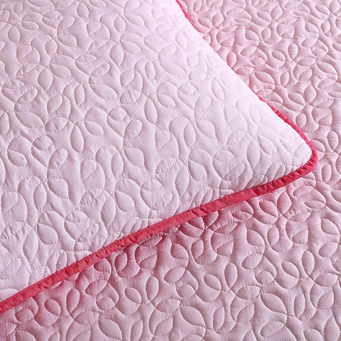 Eddie Bauer - Twin Quilt Set, Reversible Kids Bedding with Matching Sham, Ideal for Toddler Bedding Set (Garden Pink, Twin)